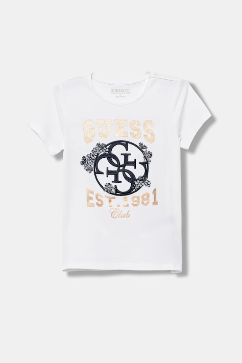 Детска тениска Guess в бяло J5YI25 K6YW4