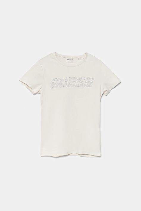 Guess t-shirt dziecięcy kolor beżowy J5YI42 KCIV1