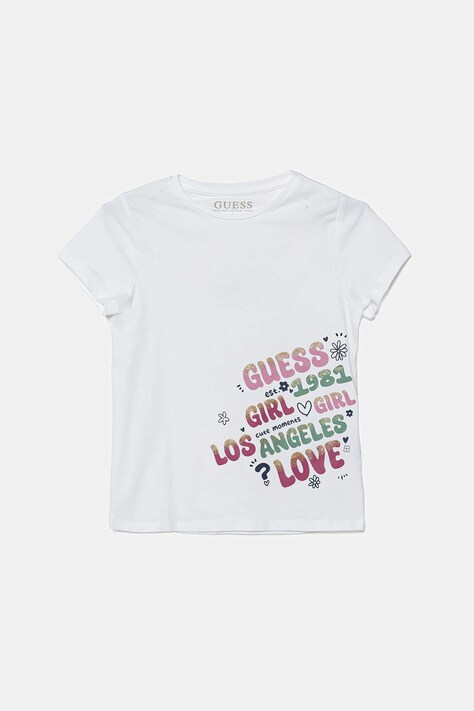 Guess t-shirt dziecięcy kolor biały K5YI21 K6YW4