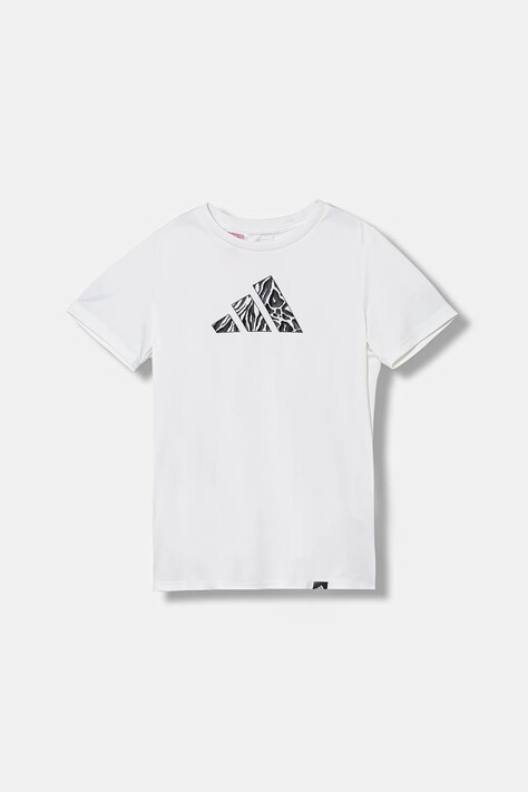 adidas tricou copii culoarea alb, JV5195