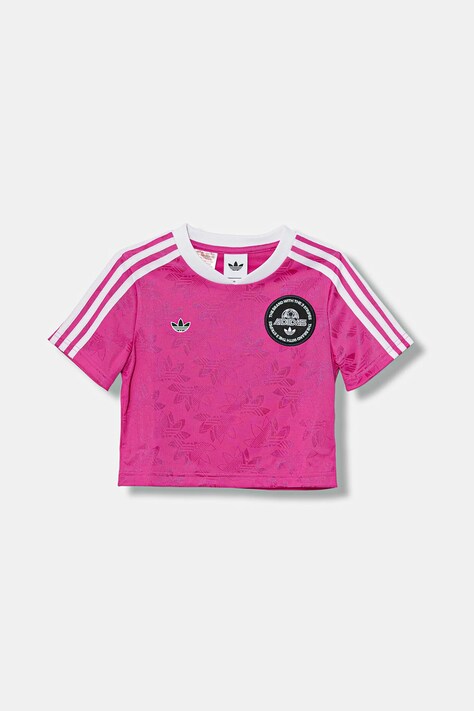 adidas Originals t-shirt dziecięcy kolor różowy JV7683