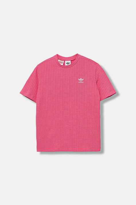 Dětské tričko adidas Originals růžová barva, JX5180