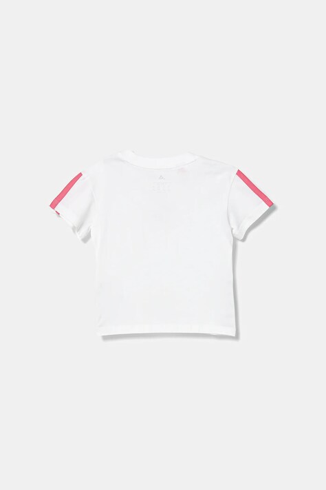 Дитяча бавовняна футболка adidas — AW25-TSG03E, білий — фото 3
