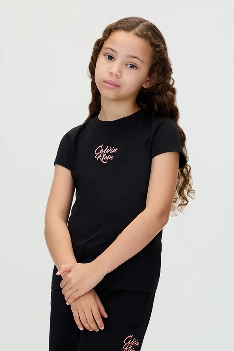 Calvin Klein Jeans t-shirt dziecięcy kolor czarny IG0IG03035