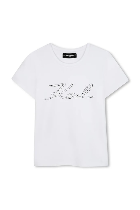 Dětské tričko Karl Lagerfeld bílá barva, Z30941