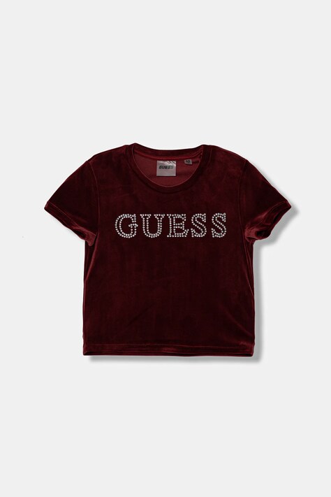Guess t-shirt dziecięcy kolor bordowy J4YI48 K0232