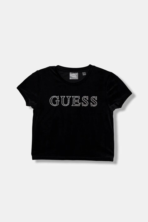 Guess t-shirt dziecięcy kolor czarny J4YI48 K0232
