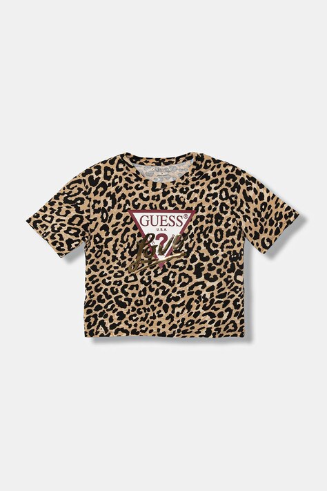 Guess t-shirt dziecięcy kolor beżowy J5BI10 J1314