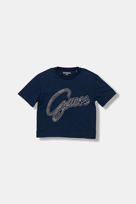 Дитяча бавовняна футболка Guess колір синій J5BI24 KCNQ4