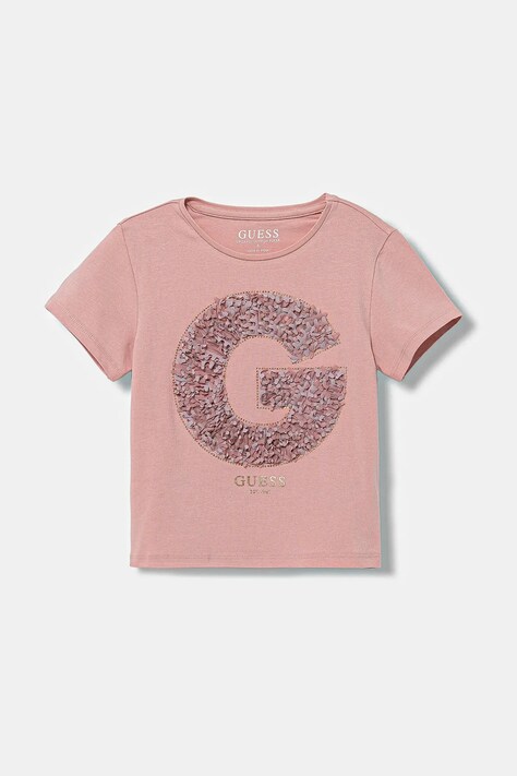 Guess t-shirt dziecięcy kolor różowy J5BI36 J1314