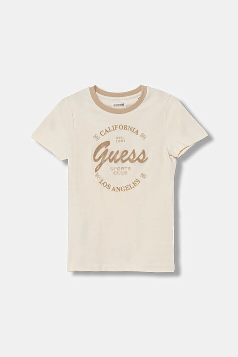 Guess t-shirt dziecięcy kolor beżowy J5BI37 J1314