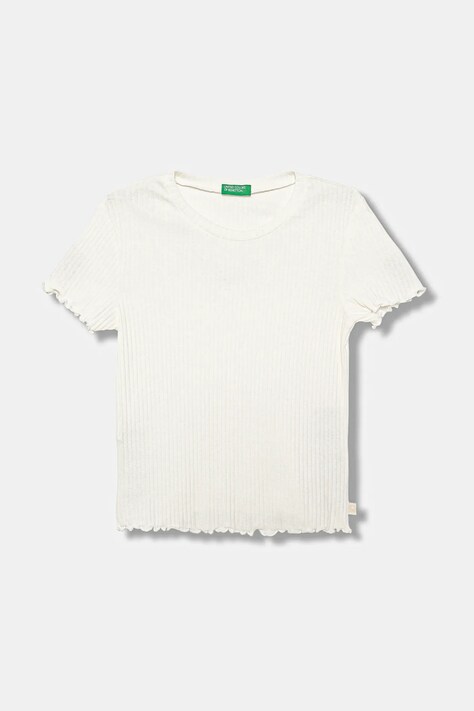 Детска тениска United Colors of Benetton в бяло 3F1AC10N4