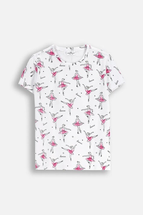 Coccodrillo t-shirt dziecięcy kolor biały EVERYDAY GIRL A