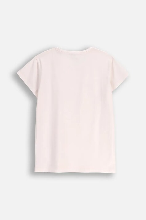 Coccodrillo t-shirt dziecięcy kolor beżowy FABOLOUS GIRL JUNIOR