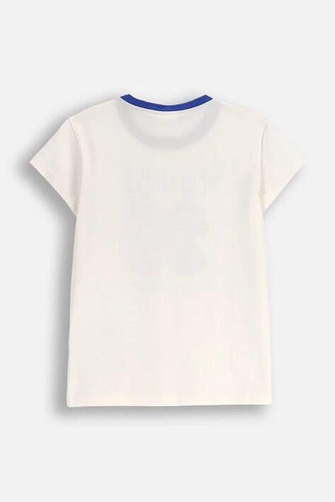 Coccodrillo t-shirt bawełniany dziecięcy kolor beżowy LICENCE GIRL