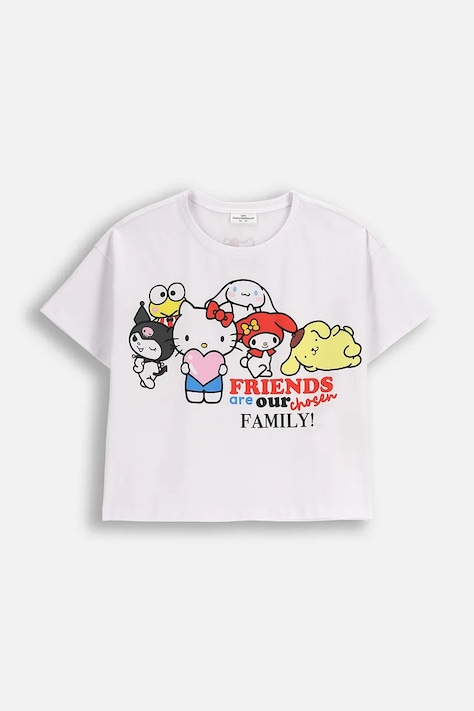 Παιδικό μπλουζάκι Coccodrillo χρώμα: άσπρο, LICENCE GIRL