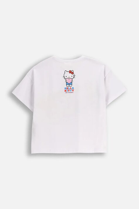 Coccodrillo t-shirt dziecięcy kolor biały LICENCE GIRL
