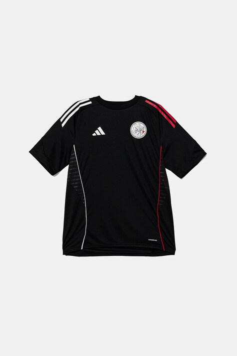 Παιδικό μπλουζάκι adidas Performance AJAX χρώμα: μαύρο, JP1747