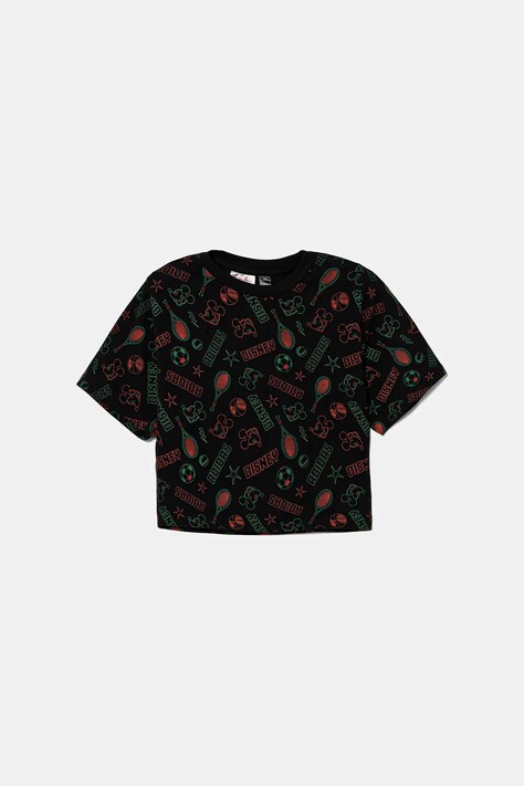 Tričko adidas čierna farba, vzorované, JM0820