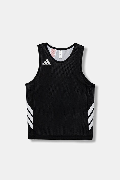 adidas Originals top dziecięcy kolor czarny z aplikacją JM5134
