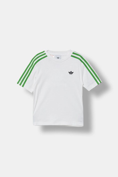 Παιδικό βαμβακερό μπλουζάκι adidas Originals χρώμα: άσπρο, JW5329