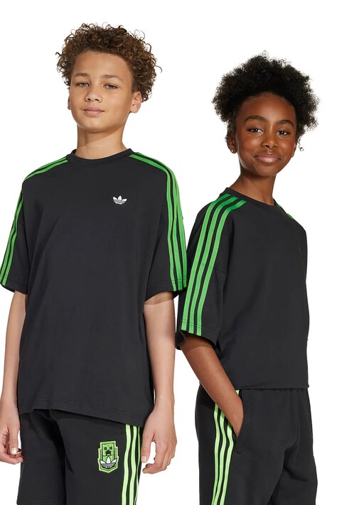 Bavlněné tričko adidas Originals černá barva, s aplikací, JW7751