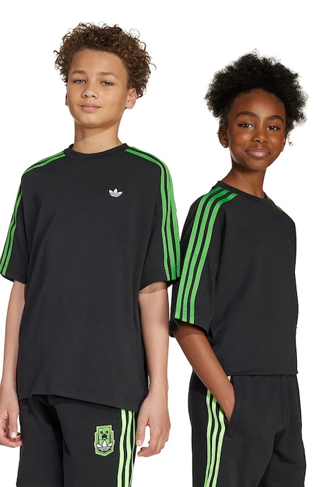 adidas Originals tricou din bumbac culoarea negru, cu imprimeu, JW7751