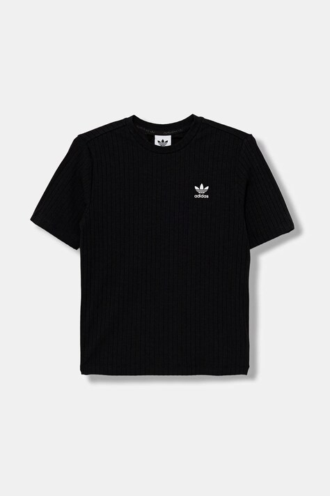 Dětské tričko adidas Originals černá barva, JX5178
