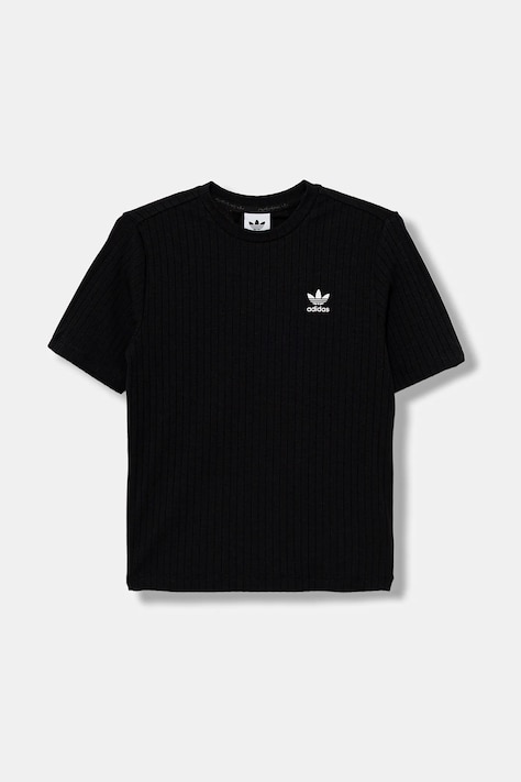 Dětské tričko adidas Originals černá barva, JX5178