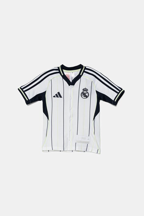 Дитяча футболка adidas Performance REAL MADRID колір білий візерунок JY0998