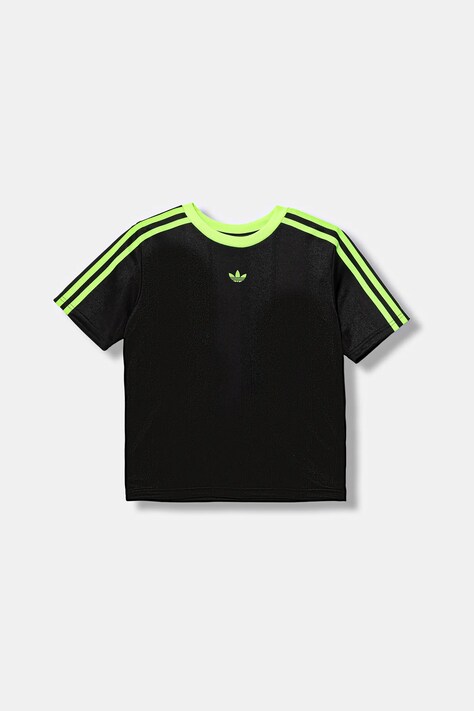 adidas Originals tricou copii culoarea negru, cu imprimeu, JV7789