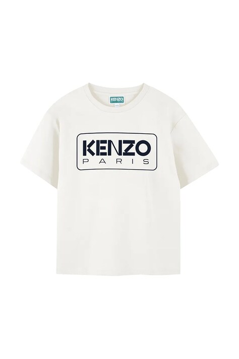 Kenzo Kids t-shirt bawełniany dziecięcy kolor biały z nadrukiem K61494