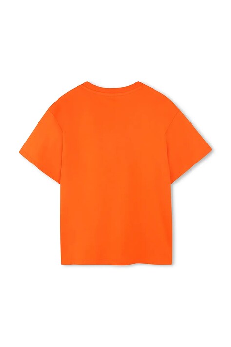 Kenzo Kids t-shirt bawełniany dziecięcy kolor pomarańczowy z nadrukiem K61505