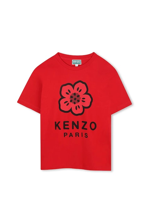 Kenzo Kids tricou de bumbac pentru copii culoarea roșu, cu imprimeu, K61507