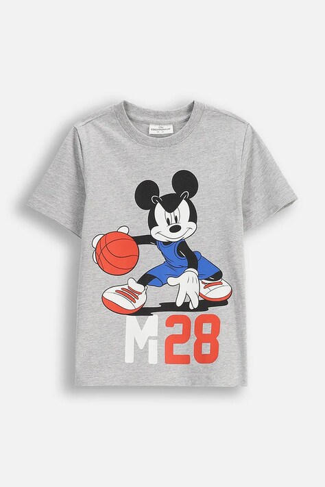 Coccodrillo t-shirt bawełniany dziecięcy kolor szary wzorzysty LICENCE BOY