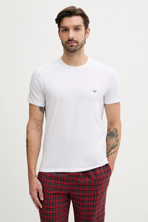 Emporio Armani Underwear t-shirt 2-pack męski kolor biały gładki EM000391 AF14132