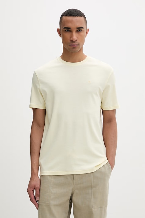 Calvin Klein T-shirt męski bawełniany żółty LV04LB275G