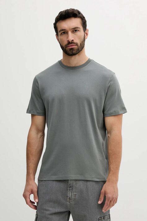 Calvin Klein tricou din bumbac culoarea gri, uni, LV04LB275G