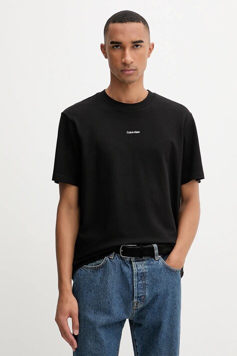 Tričko Calvin Klein pánské, černá barva, LV04LC241G