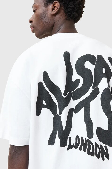 Бавовняна футболка AllSaints ORLANDO — AW25-TSM02C, білий — фото 2