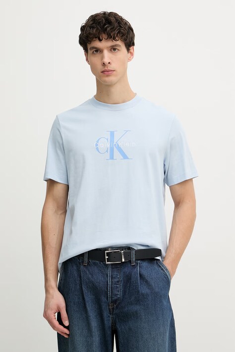 Calvin Klein Jeans tričko pánske bavlnené modré LV04RB862G