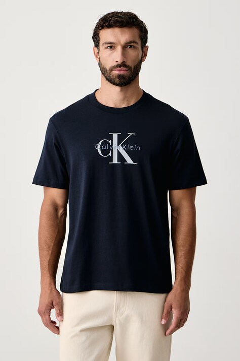 Calvin Klein Jeans T-shirt męski bawełniany granatowy LV04RB862G