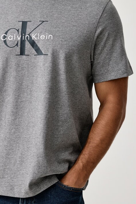 Calvin Klein Jeans T-shirt męski bawełniany szary LV04RB862G