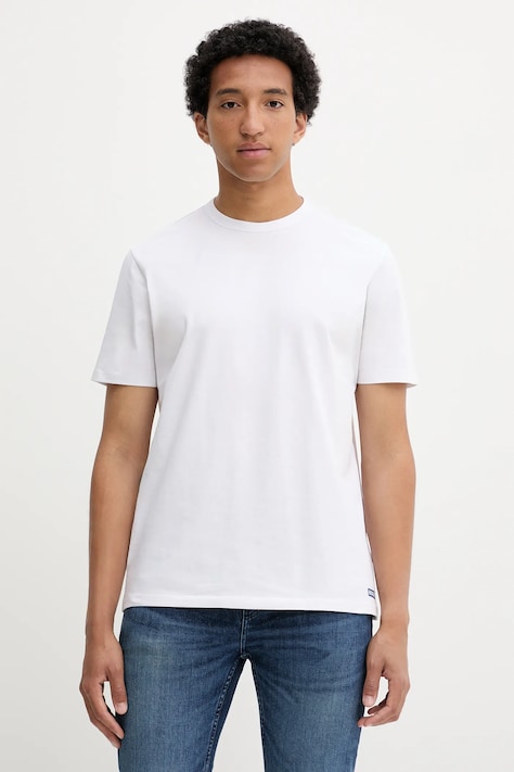 Hugo Blue t-shirt 2-pack męski kolor biały gładki 50546933