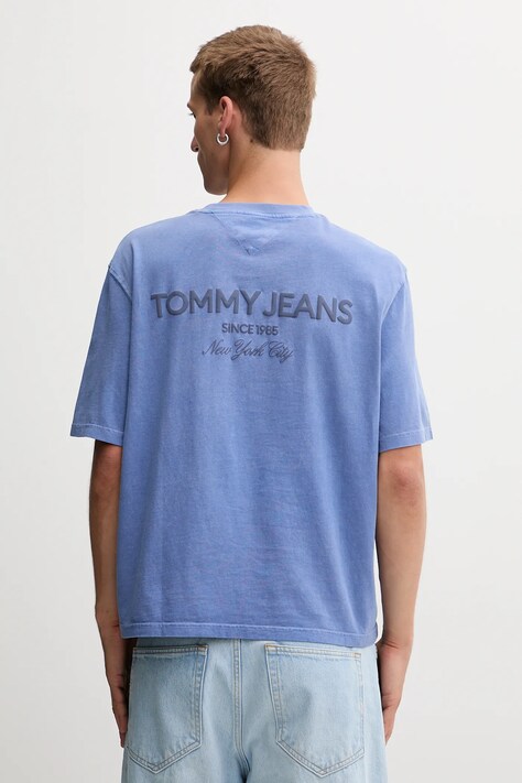 Tommy Jeans tricou din bumbac uni, DM0DM21975