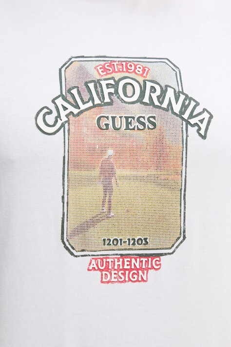 Бавовняна футболка Guess PANORAMA — фото 5