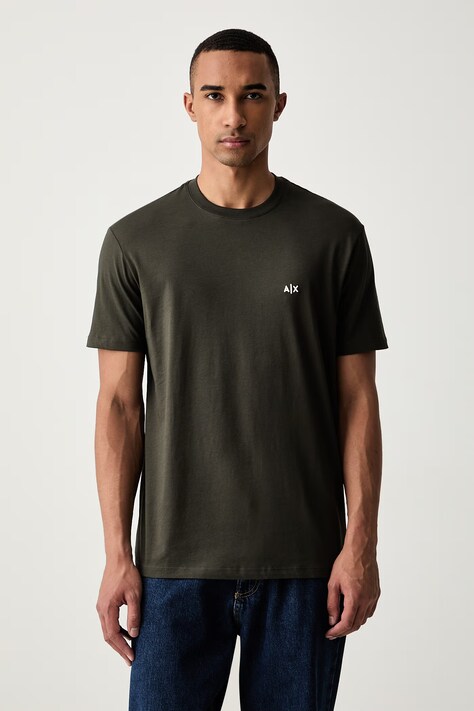 Armani Exchange T-shirt męski bawełniany zielony XM001568 AF10358