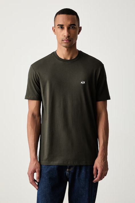 Armani Exchange tričko pánske bavlnené zelené XM001568 AF10358