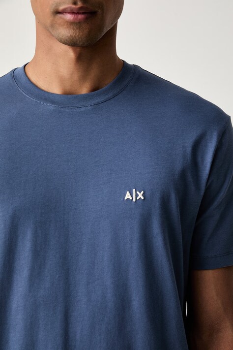Armani Exchange tricou pentru bărbați din bumbac albastru XM001568 AF10358