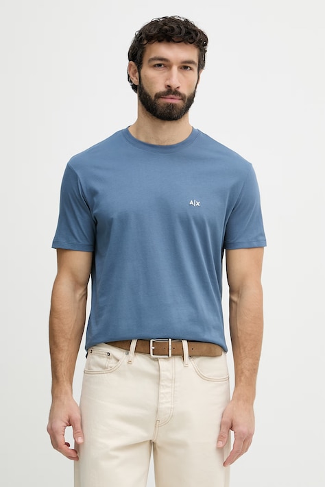Armani Exchange majica muška pamukna plava XM001568 AF10358